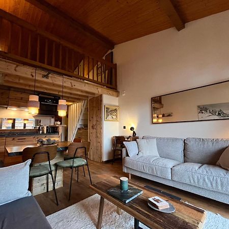Appartement Ensoleille Aux Tines, Vue Massif Шамони Экстерьер фото
